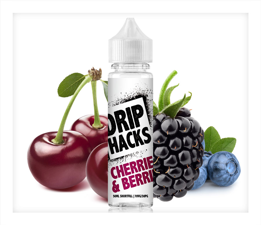 Cherries And Berries Drip Hacks Shortfill Ml Ml With Free Nic Shot