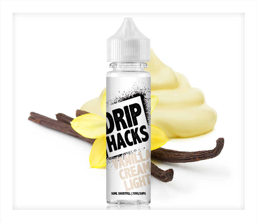 Vanilla Cream Light Flavour Smiths Shortfill by Drip Hacks 50ml/100ml