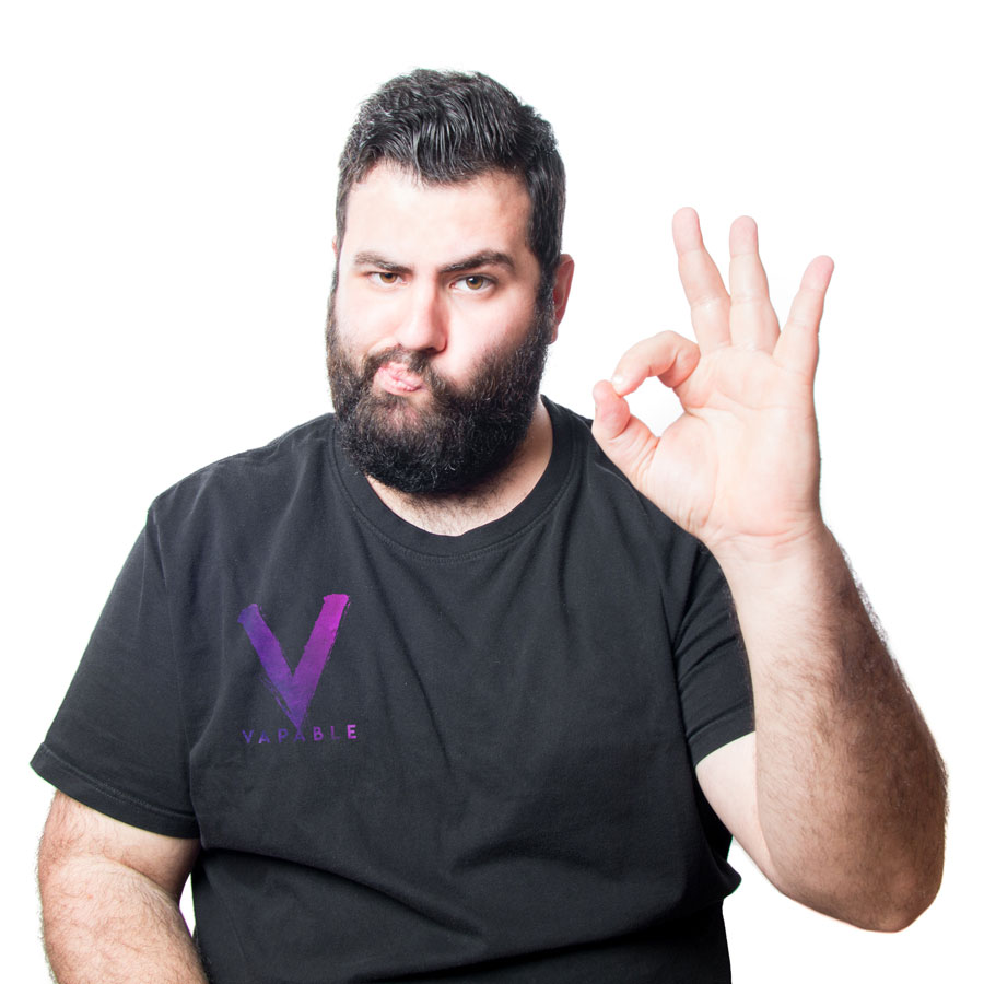 Thumbs-up-man-in-Vapable-tee