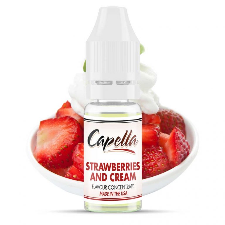 Strawberries and Cream Capella Flavour Concentrate Vapable Vape Shop