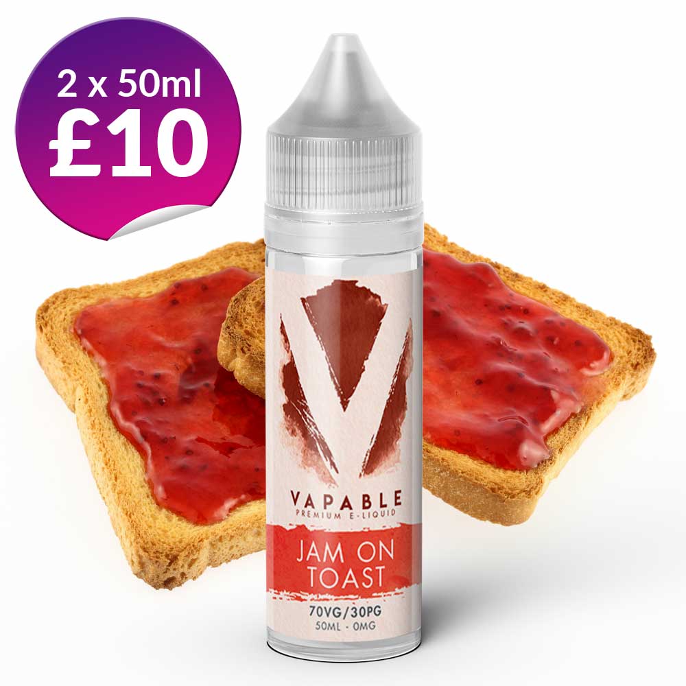 Jam on Toast Vapable Shortfill with Free Nic Shot Vapable