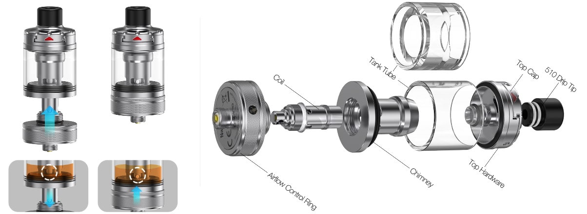 Annotated view of the Aspire Nautilus 3