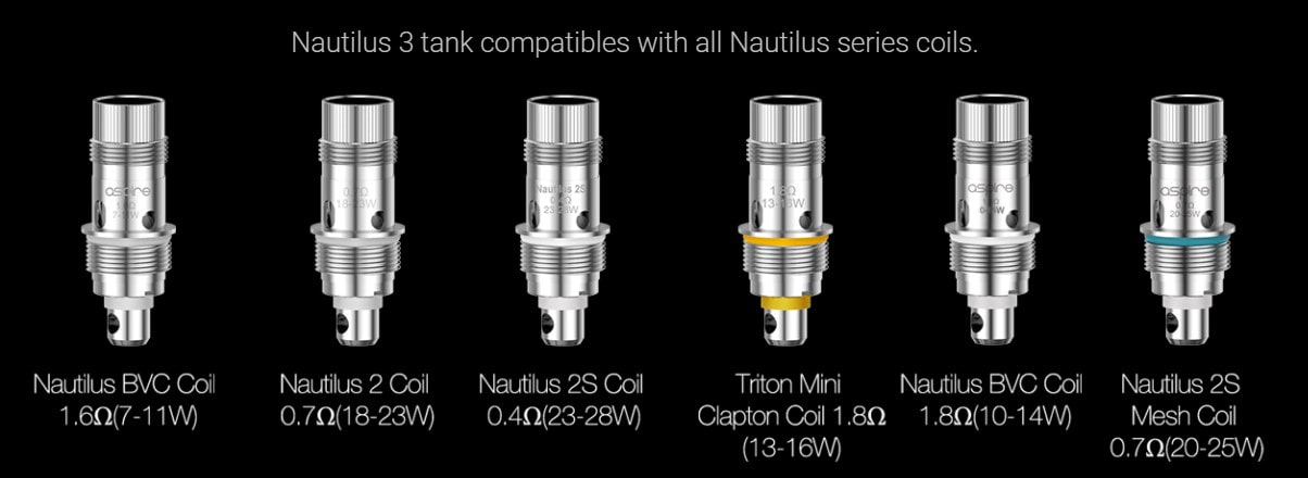 Compatible coils with the Aspire Nautilus 3