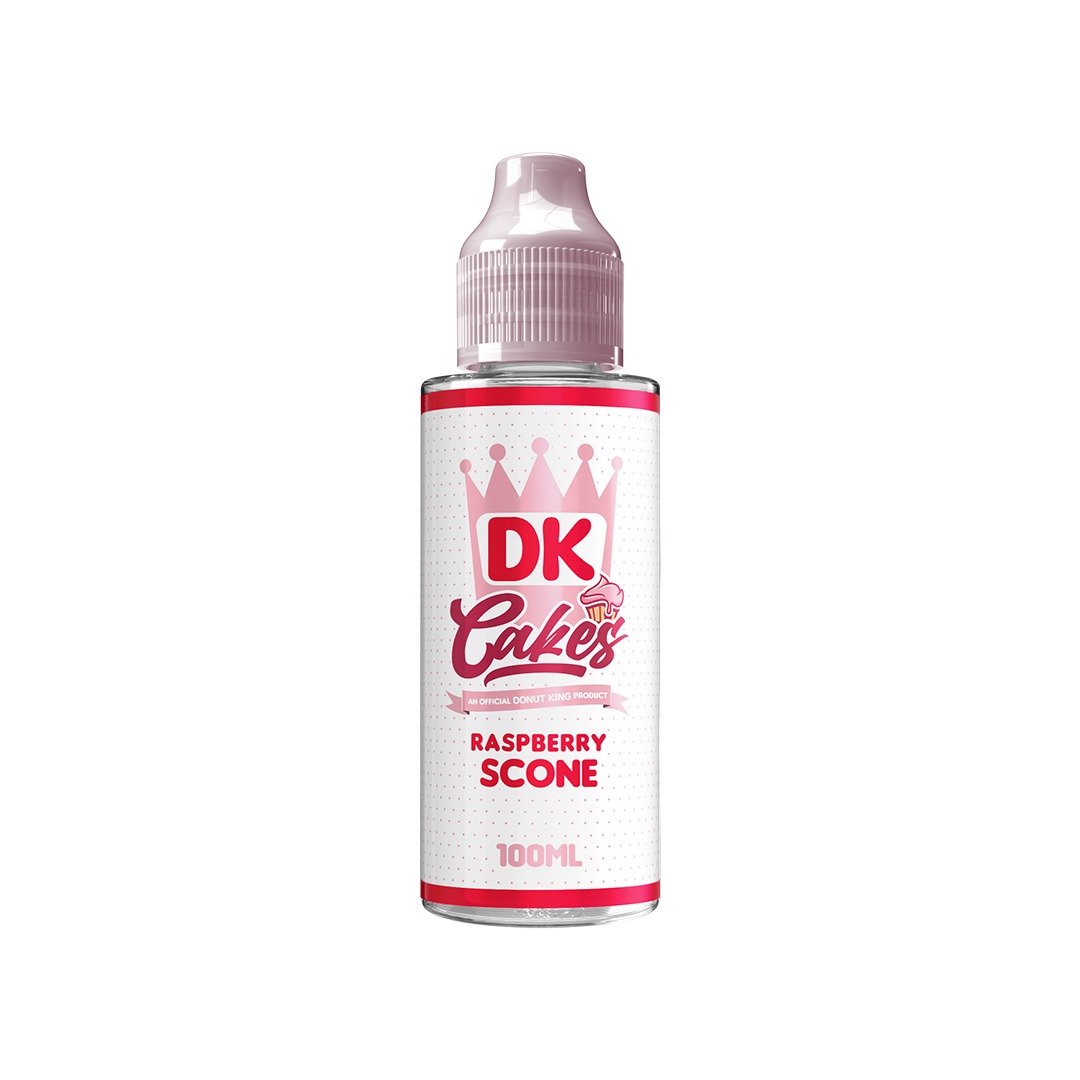 Raspberry Scone DK Cakes Shortfill by Donut King - 100ml With 2 Free Nicotine Shots - Vapable
